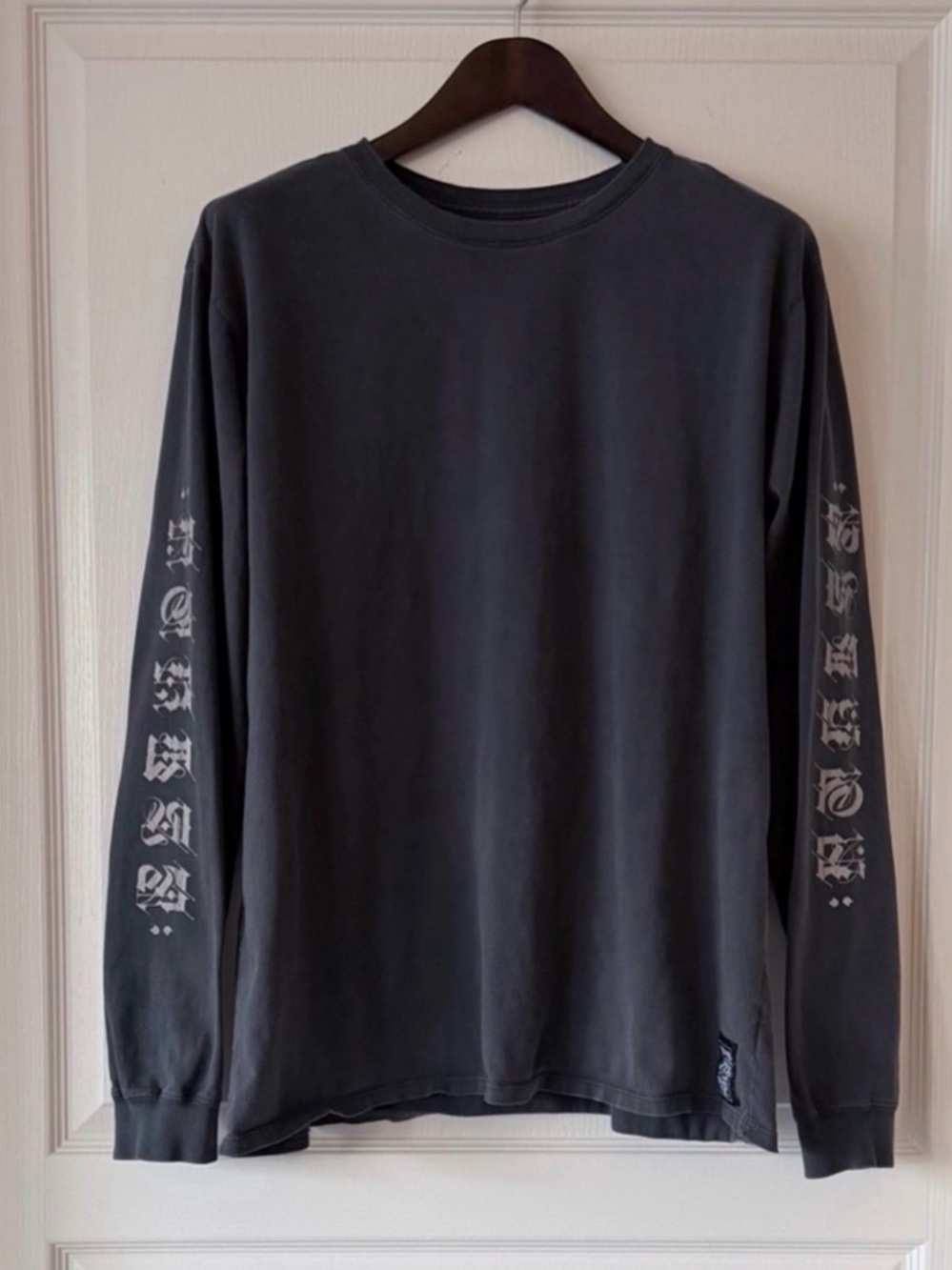 Hurley Black Long-Sleeve Graphic Sleeve Tee